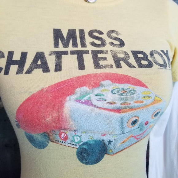 Vintage 90s MightyFine Tee Miss Chatterbox Phone - Picture 2 of 4